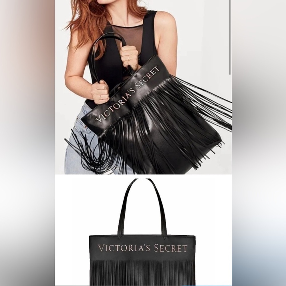 Victoria’s Secret Limited Edition Flirty Fringe Tote, EUC - Picture 6 of 7